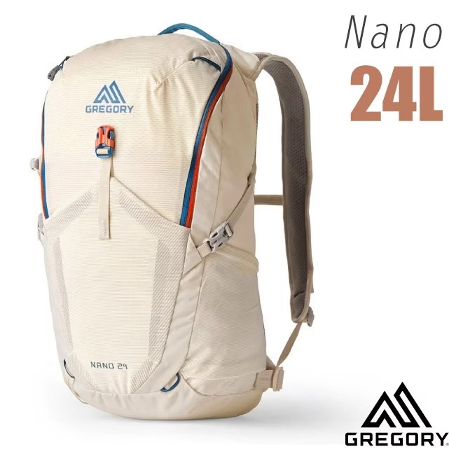 【GREGORY】NANO 24L 多功能休閒後背包.雙肩背包.通勤上學書包.水袋背包/153059-A545 蠟白✿30E010